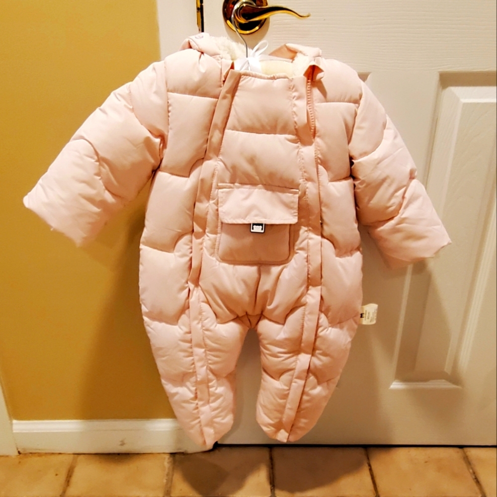 Pink snowsuit - size 24 months